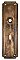 Antique Wrought Bronze "Hartsdale" Design Entry Door Plate by Sargent & Co. - Circa 1920