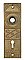 Antique Cast Bronze Door Plate by  F.C. Linde  - Circa 1890