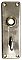 Antique Nickel Plated Wrought Bronze Thumbturn Door Plate - Circa 1915