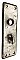 Antique Nickel Plated Wrought Bronze Thumbturn Door Plate - Circa 1915