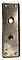 Antique Nickel Plated Wrought Bronze Thumbturn Door Plate - Circa 1915