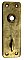 Antique Wrought Bronze Thumbturn Door Plate - Circa 1915