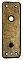 Antique Wrought Bronze Thumbturn Door Plate - Circa 1915