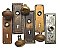 Lot Of Antique Door Plates and Knobs Circa -1900