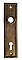 Antique Petite Wrought Steel Door Plate for French or Storm Door - Circa 1920