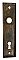 Antique Petite Wrought Steel Door Plate for French or Storm Door - Circa 1920