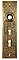Antique Cast Bronze "Ceylon" Pattern Door Plate by P. & F. Corbin Hardware - Circa 1905
