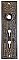 Antique Wrought Steel "Arundel" Design Entry Door Plate by Peck, Stow & Wilcox - Circa 1915