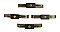 Antique Set of 4 Art Deco Drawer Pulls, 3" on Center