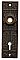 Antique Cast Iron Aesthetic Movement Door Plate in "Arcadia" Design By Sargent & Co. - Circa 1888