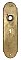 Antique Cast Bronze "Norman" Design Door Plate By Norwalk Lock Co. - Circa 1899