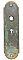 Antique Cast Bronze "Norman" Design Door Plate By Norwalk Lock Co. - Circa 1899