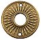 Antique Cast Bronze Door Rosette or Escutcheon - Circa 1880