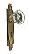 Antique Wrought Brass and Glass Door Set in "Blandon” Design by Earle Hardware -Circa 1935