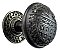 Antique Cast Iron Door Knob and Rosette Set in "Arcadia" Design by Sargent & Co. - Circa 1888