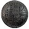 Antique Cast Iron Door Knob and Rosette Set in "Arcadia" Design by Sargent & Co. - Circa 1888