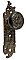 Antique Cast Iron Door Set in "Belfort" Design by Reading Hardware - Circa 1899