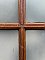 Antique 48” x 93-1/2” Quartersawn Oak Frosted Window Panel - Circa 1890