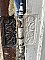 Antique Chestnut Half Glass Exterior Door - Includes Jamb - Circa 1880