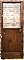 Antique Pine Exterior Door With Glass