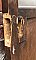Antique Pine Exterior Door With Glass