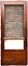Antique 37-9/16" x 87-9/16" Oak Screen Exterior Door - Circa 1880