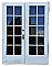 Pair of Antique 60” x 79-3/4” Pine French Doors - Circa 1920