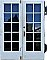 Pair of Antique 60” x 79-3/4” Pine French Doors - Circa 1920