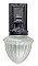 Antique Cast Iron Exterior Lantern with Satin Glass Shade - Circa 1920