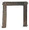 Antique Floral Cast Iron Fireplace Frame - Circa 1880