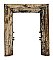 Antique WH Jackson Cast Iron Fireplace Frame - Circa 1890