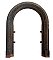 Antique Cast Iron Fireplace Frame Horseshoe Classic Arch - Circa 1890