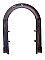 Antique Cast Iron Fireplace Frame Horseshoe Classic Arch - Circa 1890
