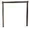Antique Braid Design Cast Iron Fireplace Frame - Circa 1910