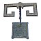 Antique Art Deco Bronze Fireplace Tool Holder Stand