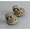Pair of Antique Brass Furniture Casters