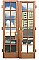 Antique Pair of Mahogany French Doors With Hardware - Circa 1920