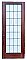Antique 33-3/8" x 81-1/4" Gumwood French Door - Circa 1920