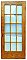 Antique Oak French Door - Circa 1900