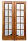 Pair of 48 1/2"" x 80" Pine French Doors