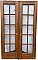 Pair of 48 1/2"" x 80" Pine French Doors