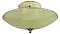 Antique Porcelain Flush Mount Ceiling Light Fixture with Yellow Vaseline Glass Shade - Circa 1920