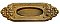Antique Wrought Bronze Recessed Window Sash Lift or Flush Pull - Circa 1909
