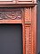 Antique Queen Anne Style Cherry Fireplace Mantel - Circa 1880