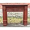 Antique 9' High Aesthetic Movement Cherry Fireplace Mantel - Circa 1870