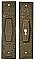 Antique Cast Iron Pocket Door Flush Escutcheon Cup Pulls in "Bavarian" Design by Russell & Erwin Mfg. - Circa 1894
