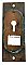 Antique Cast Bronze Pocket Door Flush Escutcheon Pull - Circa 1880