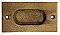 Antique Cast Bronze Recessed Flush Pull or Sash Lift - Circa 1910