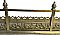 Antique Cast Brass Fireplace Fender - Circa 1890