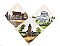 Antique German Fireplace Tile Set of 3 - Regensburg Bavaria